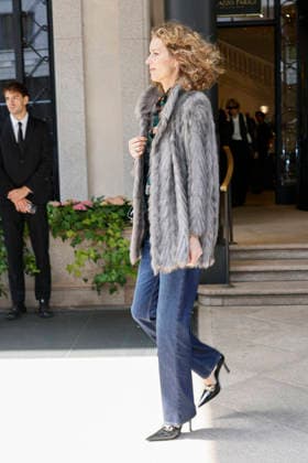 MFW Spring Summer 2027 Eva Herzigova MP MILAN, ITALY - SEPTEMBER 25: Eva Herzigova is going to Gucci fashion showduring the Milan Fashion Week - Womenswear Spring Summer 2027 on September 24, 2026 in Milan, Italy. Photo by Marco Piovanotto Abacapress.com Milan Italy  Copyright: xPiovanottoxMarco ABACAx
