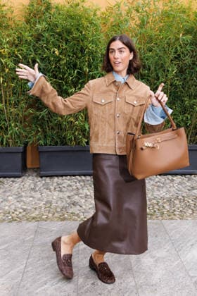 IPA88955491 - Milan, Milan Women™s Fashion Week Spring Summer 2027 - Women™s Fashion, Spring Summer 2027 - Tod™s fashion show - guests - Pictured: Victoria Montanari  Copyright: xCinziaxCamelax xx IPA88955491