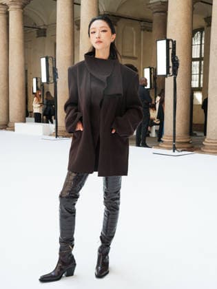 IPA88952465 - Milan, Milan Women™s Fashion Week Spring Summer 2027 - Women™s Fashion, Spring Summer 2027 - SPORTMAX fashion show - guests pictured: guest  Copyright: xRiccardoxGiordanox xRiccardoxGiordanox IPA88952465