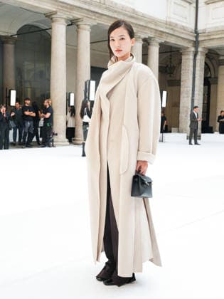 IPA88952466 - Milan, Milan Women™s Fashion Week Spring Summer 2027 - Women™s Fashion, Spring Summer 2027 - SPORTMAX fashion show - guests pictured: guest  Copyright: xRiccardoxGiordanox xRiccardoxGiordanox IPA88952466