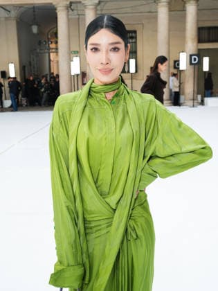 IPA88952471 - Milan, Milan Women™s Fashion Week Spring Summer 2027 - Women™s Fashion, Spring Summer 2027 - SPORTMAX fashion show - guests pictured: guest  Copyright: xRiccardoxGiordanox xRiccardoxGiordanox IPA88952471