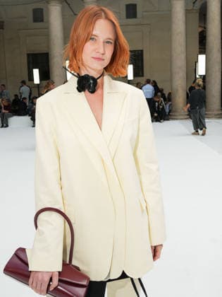 IPA88952479 - Milan, Milan Women™s Fashion Week Spring Summer 2027 - Women™s Fashion, Spring Summer 2027 - SPORTMAX fashion show - guests pictured: guest  Copyright: xRiccardoxGiordanox xRiccardoxGiordanox IPA88952479