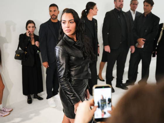 IPA88956771 - Milan, Milan Women™s Fashion Week Spring Summer 2027 - Women™s Fashion, Spring Summer 2027 - GUCCI fashion show - guests pictured: Georgina Rodriguez  Copyright: xRiccardoxGiordanox xRiccardoxGiordanox IPA88956771
