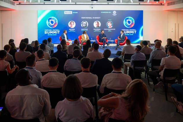 September 22, 2026, Lisbon, Lisbon, Portugal: NUNO GOMES, EDGAR DAVIDS, BETO PIMPAREL and FILIPE LOPES GONo¡ALVES participating in the social impact panel at the Portugal Football Summit at the Cidade do Futebol in Oeiras. Lisbon Portugal - ZUMAr238 20260922_zip_r238_038 Copyright: xRicardoxRochax