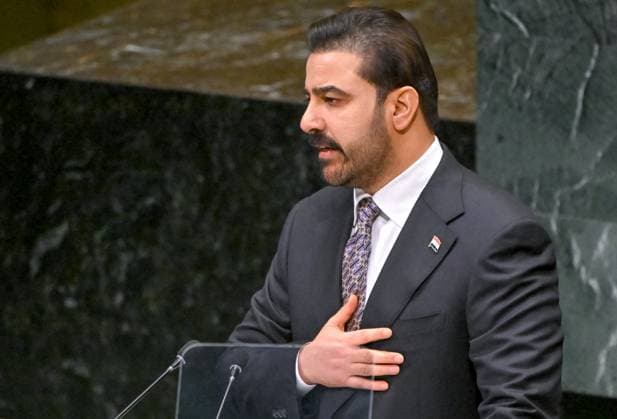 US UN General Assembly 9251170 25.09.2026 Iraqi Prime Minister Ali al-Zaidi addresses the 81st United Nations General Assembly (UNGA) at the U.N. headquarters in New York City, the United States. Sergey Guneev Sputnik New York USA  Copyright: xSergeyxGuneevx