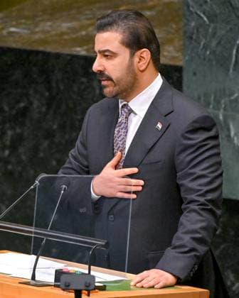 US UN General Assembly 9251171 25.09.2026 Iraqi Prime Minister Ali al-Zaidi addresses the 81st United Nations General Assembly (UNGA) at the U.N. headquarters in New York City, the United States. Sergey Guneev Sputnik New York USA  Copyright: xSergeyxGuneevx
