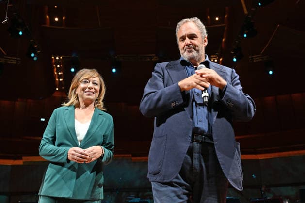 September 25, 2026, Rome, Rome, Italy: Paola Malanga, Artistic Director of the Rome Film Fest and the Cinema Foundation, and Salvatore Nastasi, President of the Cinema per Roma Foundation, during the press conference for the presentation of the 2026 Rome Film Fest s twenty-first edition, Auditorium Parco della Musica. Rome, September 25, 2026 Rome Italy  - ZUMAa289 20260925_zia_a289_345 Copyright: xMariaxLauraxAntonellix xAgfx