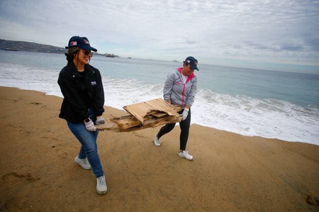 Valparaíso, September 25, 2026. With the participation of volunteers from educational institutions and public and private organizations, International Beach Cleanup Day will be commemorated with a trash and debris cleanup operation at Caleta Portales Beach, Manuel Lema Aton, Chile, Valparaiso, Chile Aton 1193972  Copyright: MANUELxLEMA ATONxCHILE