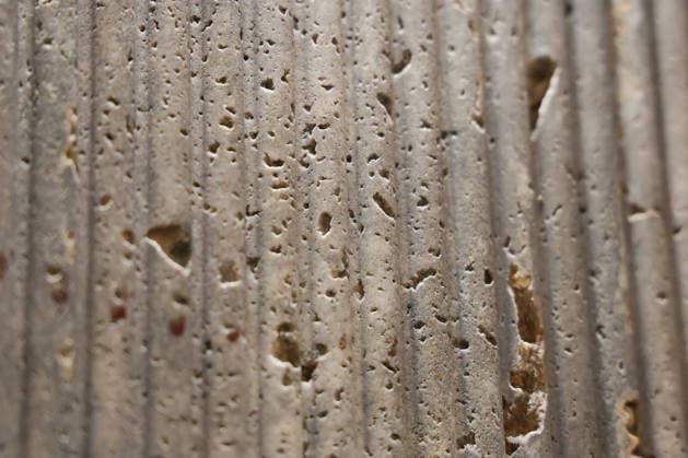 September 25, 2026, Verona, Italy: Details of marble seen during Marmomac 2026 at Veronafiere. The international trade fair brings together companies, professionals and industry operators, showcasing natural stone materials, technologies and new applications during the Marmomac 2026 at Veronafiere. Verona Italy - ZUMAs197 20260925_aaa_s197_088 Copyright: xEmanuelexPennacchiox