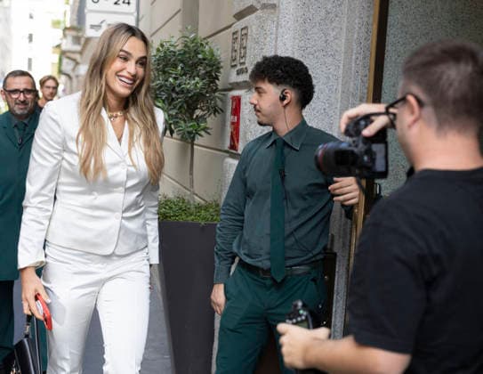 MFW Spring Summer 2027 Aryna Sabalenka MP MILAN, ITALY - SEPTEMBER 25: Aryna Sabalenka is going to Gucci fashion show during the Milan Fashion Week - Womenswear Spring Summer 2027 on September 24, 2026 in Milan, Italy. Photo by Marco Piovanotto Abacapress.com Milan Italy  Copyright: xPiovanottoxMarco ABACAx