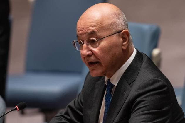 September 25, 2026, Bronx, New York, USA: Barham Salih, United Nations High Commissioner for Refugees briefs Security Council during meeting at United Nations Headquarters in New York, NY on September 25, 2026. Bronx USA - ZUMAr339 20260925_znp_r339_012 Copyright: xLevxRadinx