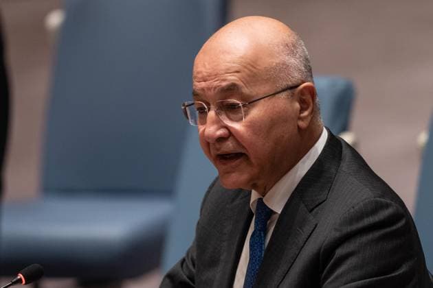 September 25, 2026, Bronx, New York, USA: Barham Salih, United Nations High Commissioner for Refugees briefs Security Council during meeting at United Nations Headquarters in New York, NY on September 25, 2026. Bronx USA - ZUMAr339 20260925_znp_r339_013 Copyright: xLevxRadinx