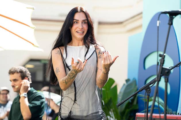 Natalia Lacunza Performs in Madrid, Spain - 25 Sep 2026 Singer Natalia Lacunza performs during a concert at a Spotify event at the Callao Cinema. Madrid Spain Copyright: xAtilanoxGarciax xSOPAxImagesx PHOTO09446