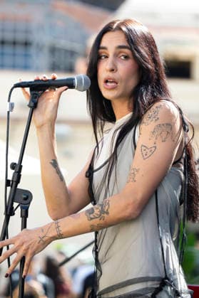 Natalia Lacunza Performs in Madrid, Spain - 25 Sep 2026 Singer Natalia Lacunza performs during a concert at a Spotify event at the Callao Cinema. Madrid Spain Copyright: xAtilanoxGarciax xSOPAxImagesx PHOTO09458