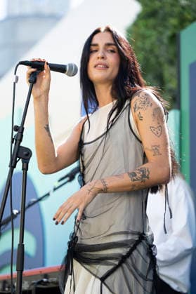 Natalia Lacunza Performs in Madrid, Spain - 25 Sep 2026 Singer Natalia Lacunza performs during a concert at a Spotify event at the Callao Cinema. Madrid Spain Copyright: xAtilanoxGarciax xSOPAxImagesx PHOTO09473