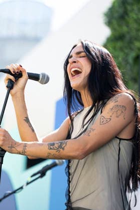 Natalia Lacunza Performs in Madrid, Spain - 25 Sep 2026 Singer Natalia Lacunza performs during a concert at a Spotify event at the Callao Cinema. Madrid Spain Copyright: xAtilanoxGarciax xSOPAxImagesx PHOTO09477
