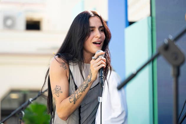 Natalia Lacunza Performs in Madrid, Spain - 25 Sep 2026 Singer Natalia Lacunza performs during a concert at a Spotify event at the Callao Cinema. Madrid Spain Copyright: xAtilanoxGarciax xSOPAxImagesx PHOTO09482
