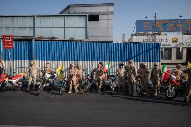 A Rally Of Motorcyclists From Iran™s Self-Sacrificing Forces Islamic Revolutionary Guard Corps (IRGC) servicemen stand with their motorcycles during a rally of motorcyclists from Iran s Self-Sacrificing Forces in Tehran, Iran, on September 25, 2026, amid escalating tensions between Iran and the United States. Tehran Tehran Iran  Copyright: xMortezaxNikoubazlx originalFilename: nikoubazl-arallyof260925_nprR7.jpg