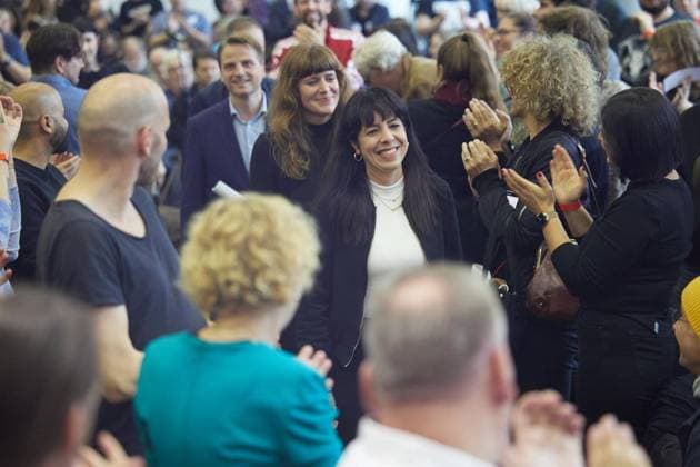 State Party Convention of Die Linke ** FOR EDITORIAL PURPOSES ONLY ** EDITORIAL USE ONLY ** p Elif Eralp, Die Linke’s top candidate for the House of Representatives election, attends her party’s state convention in Berlin, Germany. Berlin. Copyright JörgxCarstensen Copyright: JörgxCarstensen doc87r9hh134mrxjagl250i ,EDITORIAL USE ONLY Copyright: JörgxCarstensen