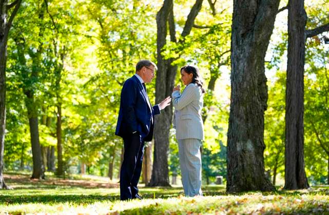 September 25, 2026, Ottawa, On, CANADA: Minister of Foreign Affairs Anita Anand and German Minister of Foreign Affairs Johann David Wadephul speak as they walk on the grounds of Rideau Hall in Ottawa, before participating in a bilateral meeting on Friday, Sept. 25, 2026. Ottawa CANADA  - ZUMAc35_ 20260925_zaf_c35_003 Copyright: xJustinxTangx