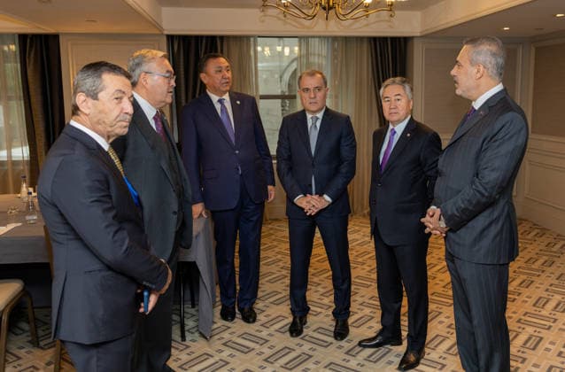 Turkish Foreign Minister Hakan Fidan NEW YORK, USA - SEPTEMBER 25 : Turkish Foreign Minister Hakan Fidan attends the informal meeting of the Council of Foreign Ministers of the Organization of Turkic States (OTS) on the sidelines of the high-level week of the 81st United Nations General Assembly in New York, United States on September 25, 2026. Mustafa Hatipoglu Anadolu New York United States. Editorial use only. Please get in touch for any other usage.  Copyright: x2026xAnadoluxMustafaxHatipoglux
