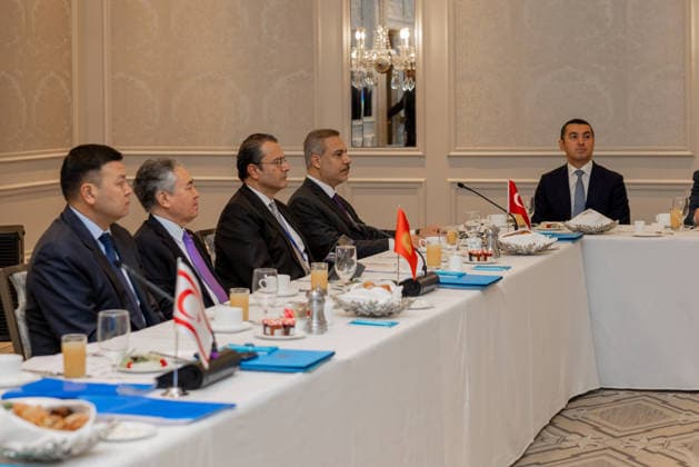Turkish Foreign Minister Hakan Fidan NEW YORK, USA - SEPTEMBER 25 : Turkish Foreign Minister Hakan Fidan attends the informal meeting of the Council of Foreign Ministers of the Organization of Turkic States (OTS) on the sidelines of the high-level week of the 81st United Nations General Assembly in New York, United States on September 25, 2026. Mustafa Hatipoglu Anadolu New York United States. Editorial use only. Please get in touch for any other usage.  Copyright: x2026xAnadoluxMustafaxHatipoglux