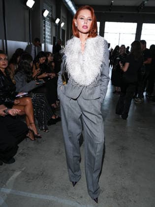 IPA88962233 - Milan, Milan Women™s Fashion Week Spring Summer 2027 - Women™s Fashion, Spring Summer 2027 - Elisabetta Franchi fashion show - guests pictured: Evelyn Kazantzoglou  Copyright: xRiccardoxGiordanox xRiccardoxGiordanox IPA88962233