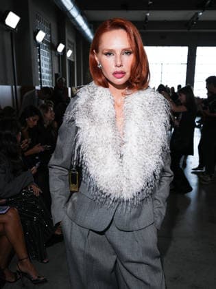 IPA88962235 - Milan, Milan Women™s Fashion Week Spring Summer 2027 - Women™s Fashion, Spring Summer 2027 - Elisabetta Franchi fashion show - guests pictured: Evelyn Kazantzoglou  Copyright: xRiccardoxGiordanox xRiccardoxGiordanox IPA88962235