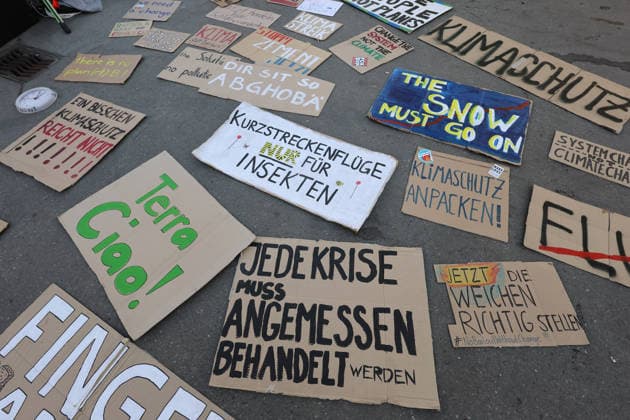 September 25, 2026, Baden AG, SWITZERLAND: Climate rally organized by the Greens and the SP—No 50-degree summers in Baden, Canton of Aargau