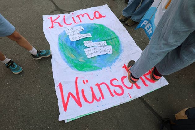 September 25, 2026, Baden AG, SWITZERLAND: Climate rally organized by the Greens and the SP—No 50-degree summers in Baden, Canton of Aargau