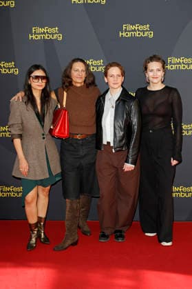 Bayan Layla, Catrin Striebeck, Eva Maria Jost, and Zarah Schrader at the premiere of the feature film *Hygge* at the 34th Filmfest Hamburg 2026 at Cinemaxx Dammtor in Hamburg, September 25, 2026 Foto:xC.xTamckex xFuturexImagex hygge_6913