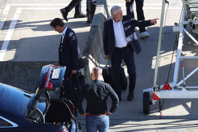September 24, 2026, xsvx, Travel, Vacation, Economy, emwir, Minister President Hendrik Wüst (CDU), North Rhine-Westphalia steps off the plane in Stuttgart