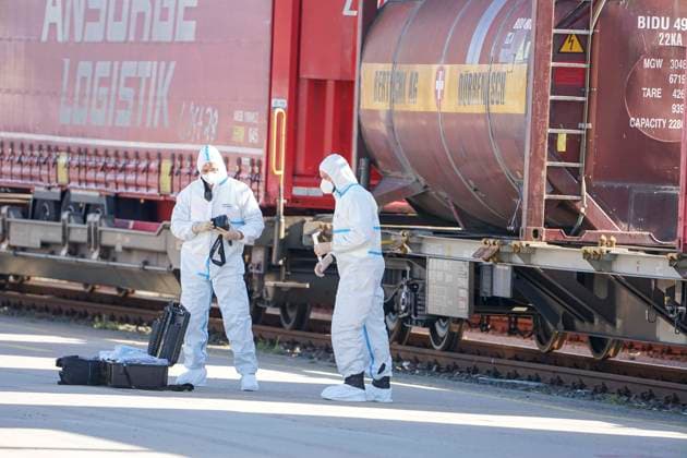 CNTV REDSTORM Bundeswehr Exercise Red Storm Charlie, Day 2 in Hamburg, September 25, 2026. On Day 2 of the Bundeswehr exercise Red Storm Charlie, a chemical accident was simulated in collaboration with the fire depa