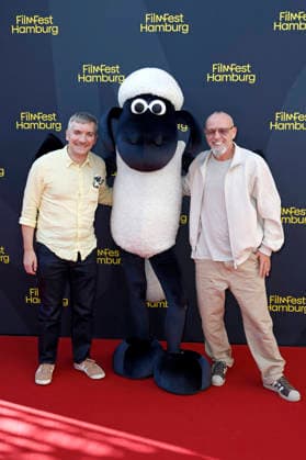 Matthew Walker and Thomas D at the premiere of the movie *Shaun the Sheep: The Beast of Mossy Bottom* at the 34th Filmfest Hamburg 2026 at Cinemaxx Dammtor in Hamburg, September 25, 2026 Foto:xC.xTamckex xFuturexImagex shaun_6914