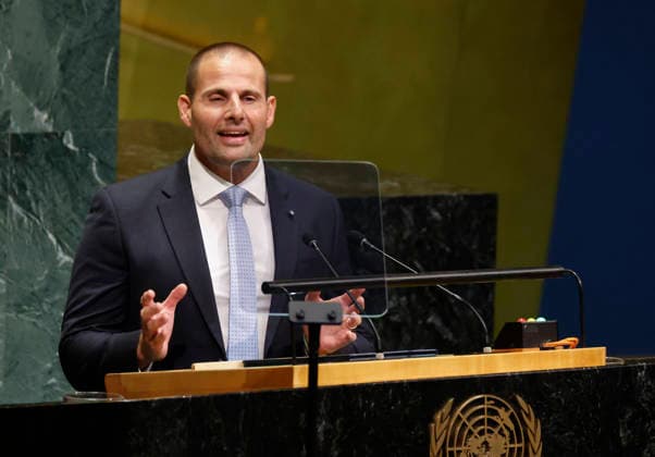 Prime Minister of Malta Robert Abela speaks at the UN General Assembly 81st session General Debate in UN General Assembly Hall at the United Nations Headquarters on Friday, September 25, 2026 in New York City.  NYP20260925114 JOHNxANGELILLO