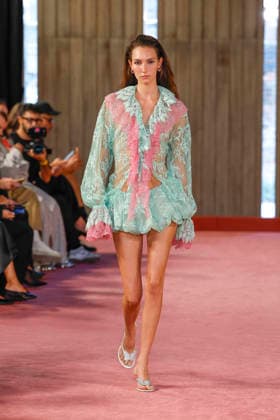 Blumarine Ready-to-Wear Spring Summer 2027 Fashion Show at Milan Fashion Week, on September 25, 2026, Bestimage, Milan, Italy  Copyright: xAgencex xBestimagexAgencex xBestimagex