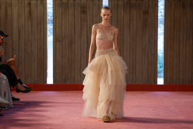 Blumarine Ready-to-Wear Spring Summer 2027 Fashion Show at Milan Fashion Week, on September 25, 2026, Bestimage, Milan, Italy  Copyright: xAgencex xBestimagexAgencex xBestimagex