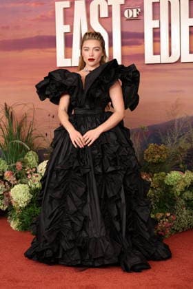 . 25 09 2026. London, United Kingdom. Florence Pugh arriving at the East of Eden screening in London.  xStephenxLockx xi-Imagesx IIM-27028-0004