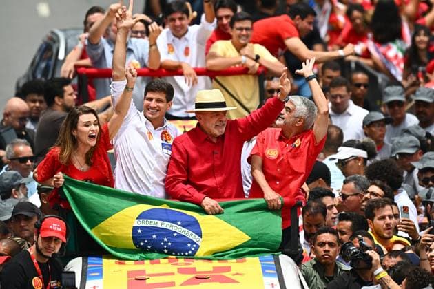Brazilian Presidential Election Campaign PHOTOPQR OUEST FRANCE Franck Dubray Recife September 25, 2026 Report from Recife, Brazil, on the presidential election campaign, featuring a march and rally by President and candidate Lula (Luiz Inácio Lula da Silva), with the mayor of Recife Joao Campos Photo by Franck Dubray: Presidential election campaign in Brazil on September 25, 2026, in Recife, France  Copyright: xPHOTOPQR OUESTxFRANCE MAXPPPxFranckxDubrayx 20260925OFR9366 20260925OFR9366