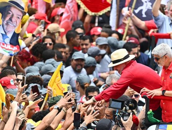 Brazilian Presidential Election Campaign PHOTOPQR OUEST FRANCE Franck Dubray Recife September 25, 2026 Report from Recife, Brazil, on the presidential election campaign, featuring a march and rally by President and candidate Lula (Luiz Inácio Lula da Silva), with the mayor of Recife Joao Campos Photo by Franck Dubray: Presidential election campaign in Brazil on September 25, 2026, in Recife, France  Copyright: xPHOTOPQR OUESTxFRANCE MAXPPPxFranckxDubrayx 20260925OFR9376 20260925OFR9376