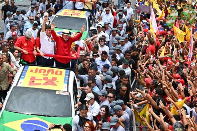 Brazilian Presidential Election Campaign PHOTOPQR OUEST FRANCE Franck Dubray Recife September 25, 2026 Report from Recife, Brazil, on the presidential election campaign, featuring a march and rally by President and candidate Lula (Luiz Inácio Lula da Silva), with the mayor of Recife Joao Campos Photo by Franck Dubray: Presidential election campaign in Brazil on September 25, 2026, in Recife, France  Copyright: xPHOTOPQR OUESTxFRANCE MAXPPPxFranckxDubrayx 20260925OFR9377 20260925OFR9377