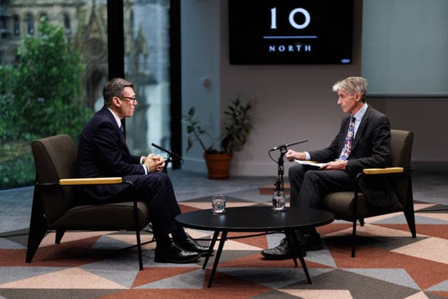 Prime Minister Andy Burnham holds Media interviews in No10 North 25 09 2026. Manchester, United Kingdom. Prime Minister Andy Burnham holds media interviews in No10 North., Credit:Simon Dawson B66 Avalon United Kingdom, Manchester  Copyright: xSimonxDawsonx xB66x xAvalonx 1138147990