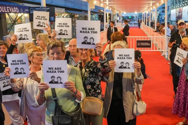 Rally in Support of the Film Naza and Its Directors at the San Sebastián Film Festival Several people are participating in a rally under the slogan We are Naza too in support of the film Naza, on September 25, 2026, in San Sebastián, Guipúzcoa, Basque Country, Spain. Directors Yuval Abraham and Rachel Szor have reported receiving threats after exposing the Israeli army’s role in Gaza in their film Naza. September 25, 2026, San Sebastián, Guipúzcoa, Basque Country, Spain. San Sebastián, Guipúzcoa, Basque Country, Spain Copyright: xUnanuex 7800365