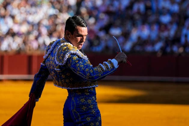 Second Subscription Bullfight of the San Miguel Fair in Seville: José María Manzanares during the second subscription bullfight of the San Miguel Fair at the Real Maestranza de Caballería on September 25, 2026, in Seville, Andalusia, Spain José María Manzanares, Alejandro Talavante, and Juan Ortega fought bulls from Puerto de San Lorenzo and Ventana de San Lorenzo during the first subscription bullfight of the San Miguel Fair on September 25, 2026, in Seville, Andalusia, Spain Copyright: xJoaquinxCorcherox 7800427