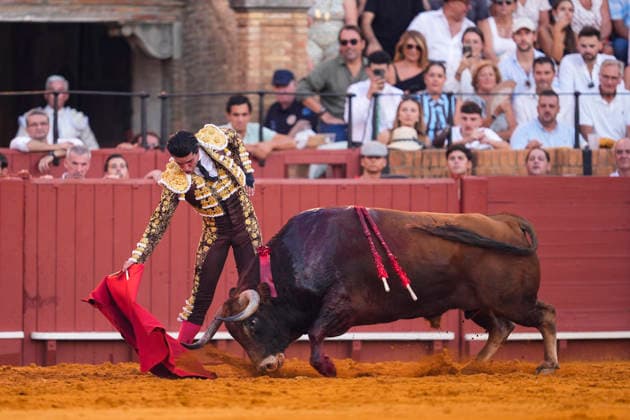 Second Subscription Bullfight of the San Miguel Fair in Seville: Alejandro Talavante during the second subscription bullfight of the San Miguel Fair at the Real Maestranza de Caballería on September 25, 2026, in Seville, Andalusia, Spain José María Manzanares, Alejandro Talavante, and Juan Ortega fought bulls from Puerto de San Lorenzo and Ventana de San Lorenzo during the first subscription bullfight of the San Miguel Fair on September 25, 2026, in Seville, Andalusia, Spain Copyright: xJoaquinxCorcherox 7800454