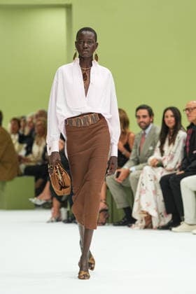 IPA88969492 - Milan, Milan Women™s Fashion Week Spring Summer 2027 - Women™s Fashion, Spring Summer 2027 - Luisa Spagnoli fashion show - runway in the photo: models  Copyright: xRiccardoxGIordanox xRiccardoxGiordano IPAx IPA88969492