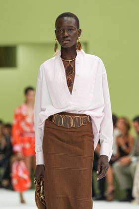 IPA88969497 - Milan, Milan Women™s Fashion Week Spring Summer 2027 - Women™s Fashion, Spring Summer 2027 - Luisa Spagnoli fashion show - runway in the photo: models  Copyright: xRiccardoxGIordanox xRiccardoxGiordano IPAx IPA88969497
