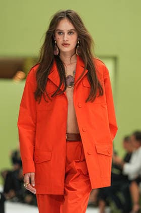 IPA88969581 - Milan, Milan Women™s Fashion Week Spring Summer 2027 - Women™s Fashion, Spring Summer 2027 - Luisa Spagnoli fashion show - runway Pictured: models  Copyright: xRiccardoxGIordanox xRiccardoxGiordano IPAx IPA88969581