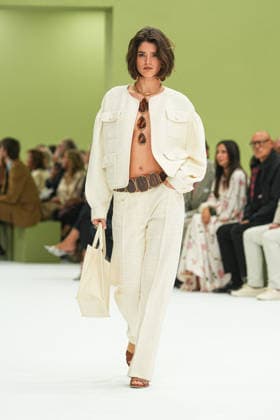 IPA88969552 - Milan, Milan Women™s Fashion Week Spring Summer 2027 - Women™s Fashion, Spring Summer 2027 - Luisa Spagnoli fashion show - runway Pictured: models  Copyright: xRiccardoxGIordanox xRiccardoxGiordano IPAx IPA88969552