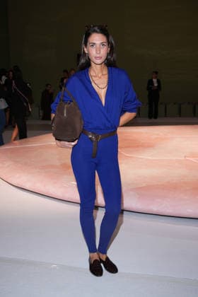IPA88970457 - Milan, Milan Women™s Fashion Week Spring Summer 2027 - Women™s Fashion, Spring Summer 2027 - Luisa Spagnoli fashion show - front row in the photo: guest  Copyright: xRiccardoxGIordanox xRiccardoxGiordano IPAx IPA88970457
